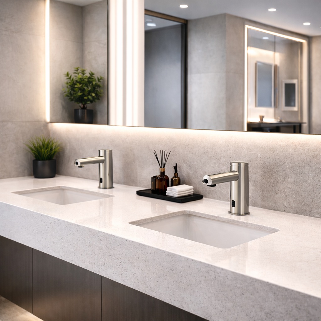 Office Building Touchless Bathroom Faucet model FS-1085-SWDP